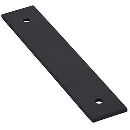 Patioplus 4 in. Center to Center Back Plate for Pulls, Flat Black PA2063895